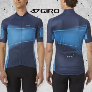 Giro Men's Chrono Expert Renew Series Cycling Jersey‎ Midnight Blue Heatwave L